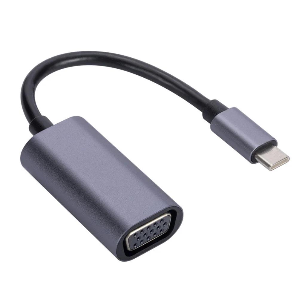 USB C VGA ÷  ̺,    ޴ ȭ , ޴ Ʈ, ƺ   ο, 1080P HD